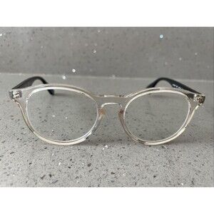 Ray-Ban Eyeglasses Frames ONLY RB 1554 3541 Clear round 46-16-130 w/ Black arms